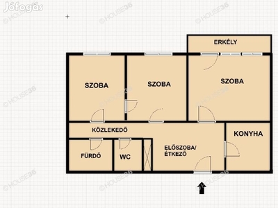 Első emeleti 73 m2-es 3 szobás lakás a Széchenyivárosban eladó ! - Kecskemét, Bács-Kiskun - Lakás