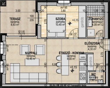 újépítésű, Hatvan utcai kert, Debrecen, ingatlan, lakás, 51 m2, 54.215.000 Ft