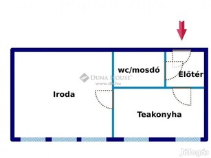 Bajai 39 nm-es iroda eladó