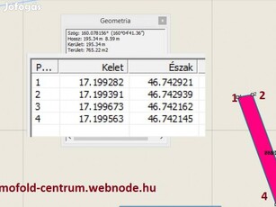 Keszthelyen 766nm rétből 391nm eladó