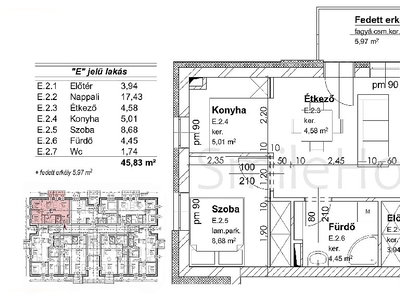 újépítésű, Szombathely, ingatlan, lakás, 46 m2, 41.990.000 Ft