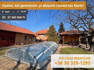 Eladó családi ház Gyál