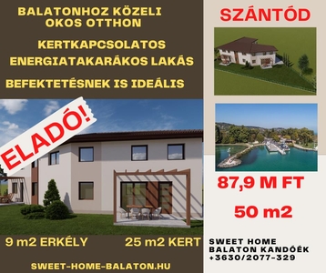 Eladó új építésű lakás - Szántód