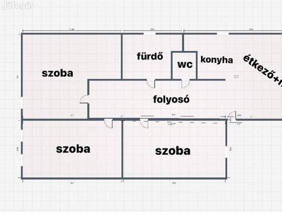 Kosbor utcán 3 szoba plusz nappalis lakás eladó - Nyíregyháza, Szabolcs-Szatmár-Bereg - Lakás