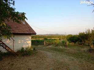 Balatoni panorámás beépíthető külterület, pince-présházzal eladó