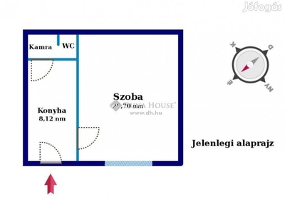 Szugló utcában 30 nm-es garzonlakás