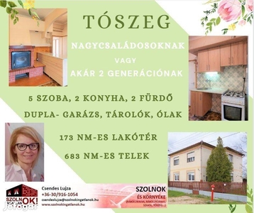 2 generációnak is alkalmas eladó ház, Tószeg - Tószeg, Jász-Nagykun-Szolnok - Ház