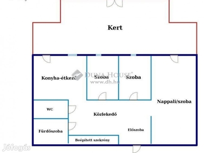 Privát kertkapcsolatos lakás a Tócóvölgyben