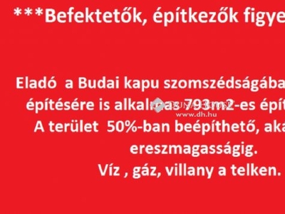 Eladó telek Kecskemét