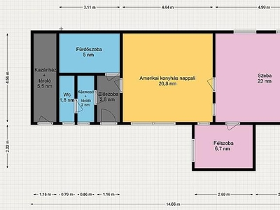 Újpest, Budapest, ingatlan, lakás, 63 m2, 49.900.000 Ft