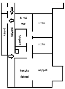 Vác, ingatlan, lakás, 64 m2, 52.000.000 Ft