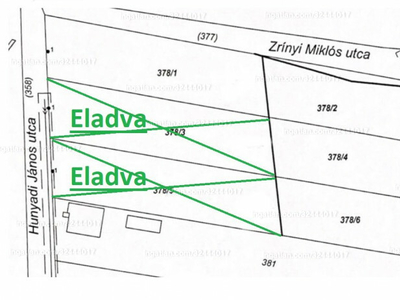 Eladó lakóövezeti telek - Szerecseny, Hunyadi utca