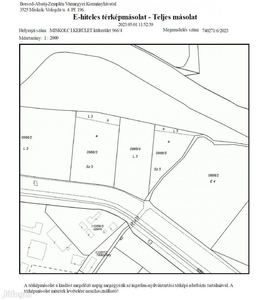 Zártkert, szántóföld eladó - Miskolc, Borsod-Abaúj-Zemplén - Telek, föld