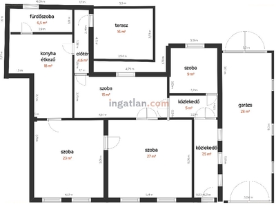 Rókusváros, Baja, ingatlan, ház, 121 m2, 38.500.000 Ft