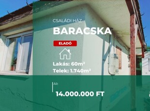 Eladó családi ház Baracska