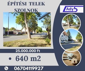 Eladó telek Szolnok