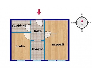 Eladó átlagos állapotú panel lakás - Pécs