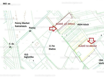 Eladó telek ipari hasznosításra - Alsónémedi, Északi iparterület