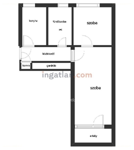 Miskolc, ingatlan, lakás, 57 m2, 19.900.000 Ft