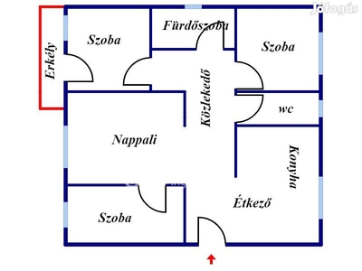 Záhonyi eladó 72 nm-es lakás - Győröcske, Záhony, Szabolcs-Szatmár-Bereg - Lakás