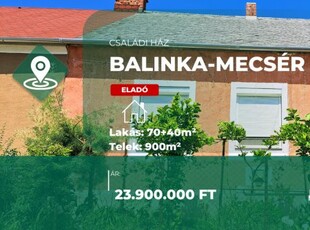 Eladó családi ház Balinka