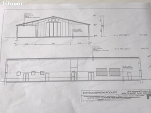 ELADÓ KECSKEMÉT KELETI IPARTERÜLETEN 640M2 IPARi CSARNOK!