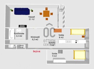 Eladó téglalakás Budapest, XXI. kerület, Erdőalja, Csikó sétány, 3. emelet