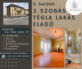 Eladó téglalakásBudapest, X. kerület, 3. emelet