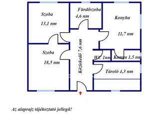 Eladó téglalakásJászberény, földszint