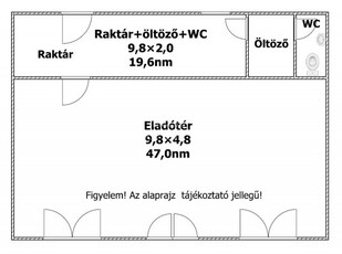 Eladó üzlethelyiségÚjfehértó, Szent István út