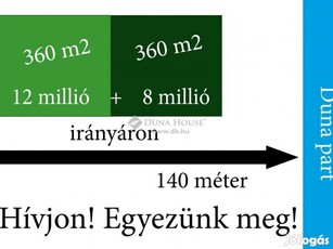 Építkezzen közel a Vízparthoz! nyaraljon, pihenjen itt!