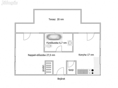 XVII. Kerület, Naplás út környéke, 105 m2-es, 1. emeleti, társasházi
