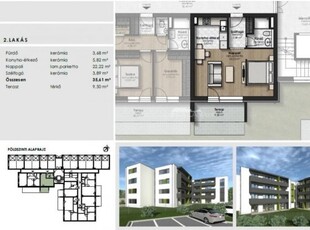 Eladó téglalakás Szombathely, 1. emelet