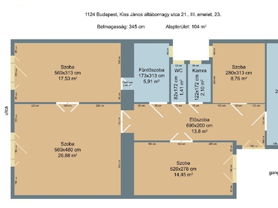 Németvölgy, Budapest, ingatlan, lakás, 104 m2, 84.900.000 Ft