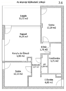 újépítésű, Keszthely, ingatlan, lakás, 75 m2, 99.360.000 Ft