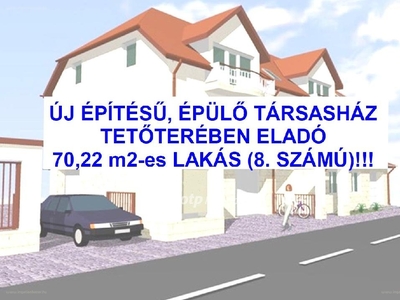 újépítésű, Tiszafüred, ingatlan, lakás, 70 m2, 52.634.820 Ft