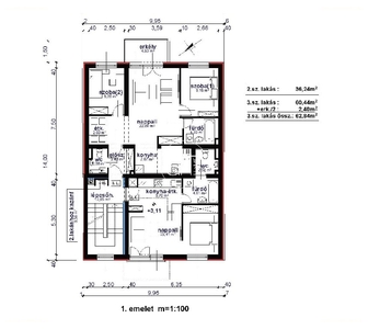 újépítésű, Rókus, Szeged, ingatlan, lakás, 63 m2, 56.560.000 Ft