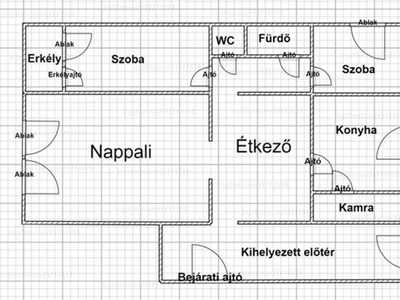 Eladó panel lakás - Szeged, Rókusi körút 20.