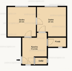 Palotanegyed, Budapest, ingatlan, lakás, 61 m2, 44.999.900 Ft