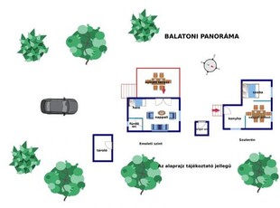 Eladó Ház, Veszprém megye Balatonakarattya Panormás nyaraló