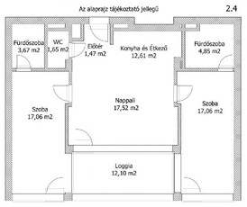 Eladó téglalakás Keszthely, 2. emelet