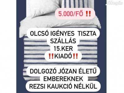 Kiadó Szállas 15.ker