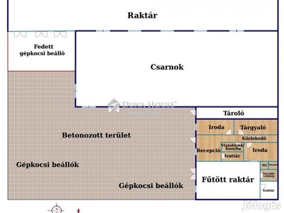 Telephely az autópálya közelében