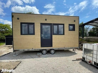 Tiny house - mobilház teljes berendezéssel, utánfutóval