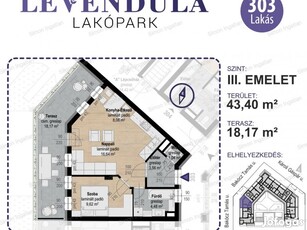 Levendula lakópark - 3. emelet 303 lakás