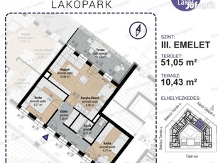 Levendula lakópark - 3. emelet 309 lakás