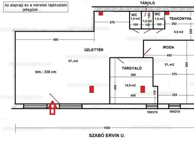 Kiadó utcai bejáratos üzlethelyiség - XIX. kerület, Szabó Ervin utca 31.