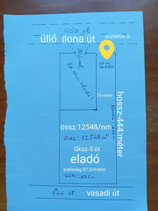 Eladó ipari terület - Üllő, Ilona út