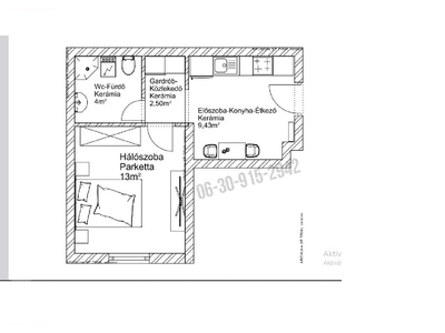 újépítésű, Vác, ingatlan, lakás, 29 m2, 39.150.000 Ft