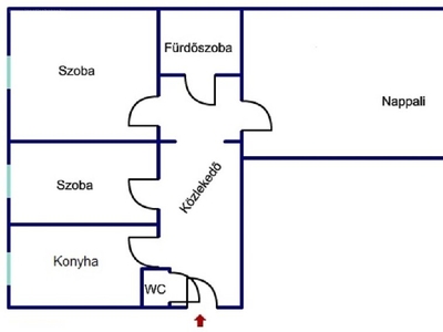 Búzavirág lakótelep, Kaposvár, ingatlan, lakás, 58 m2, 33.000.000 Ft